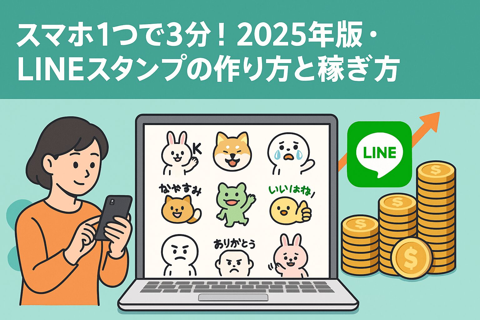 LINEスタンプの稼ぎ方