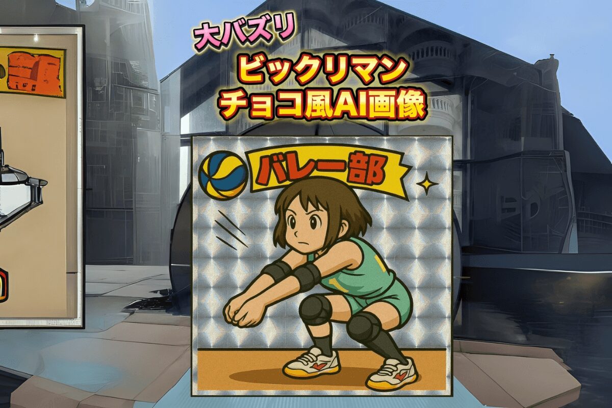 ビックリマンチョコ風AI画像