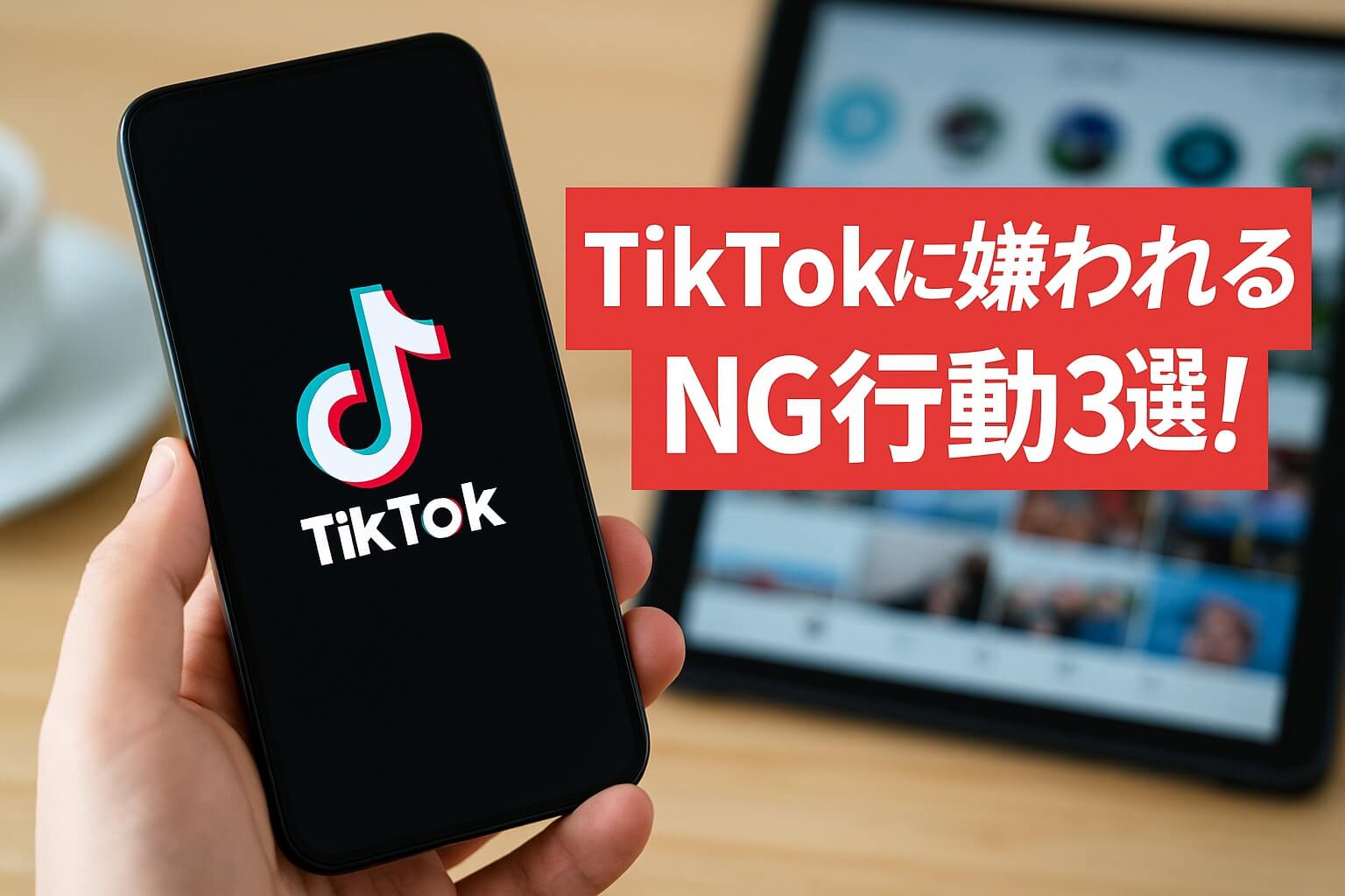 TikTokのNG行動3選