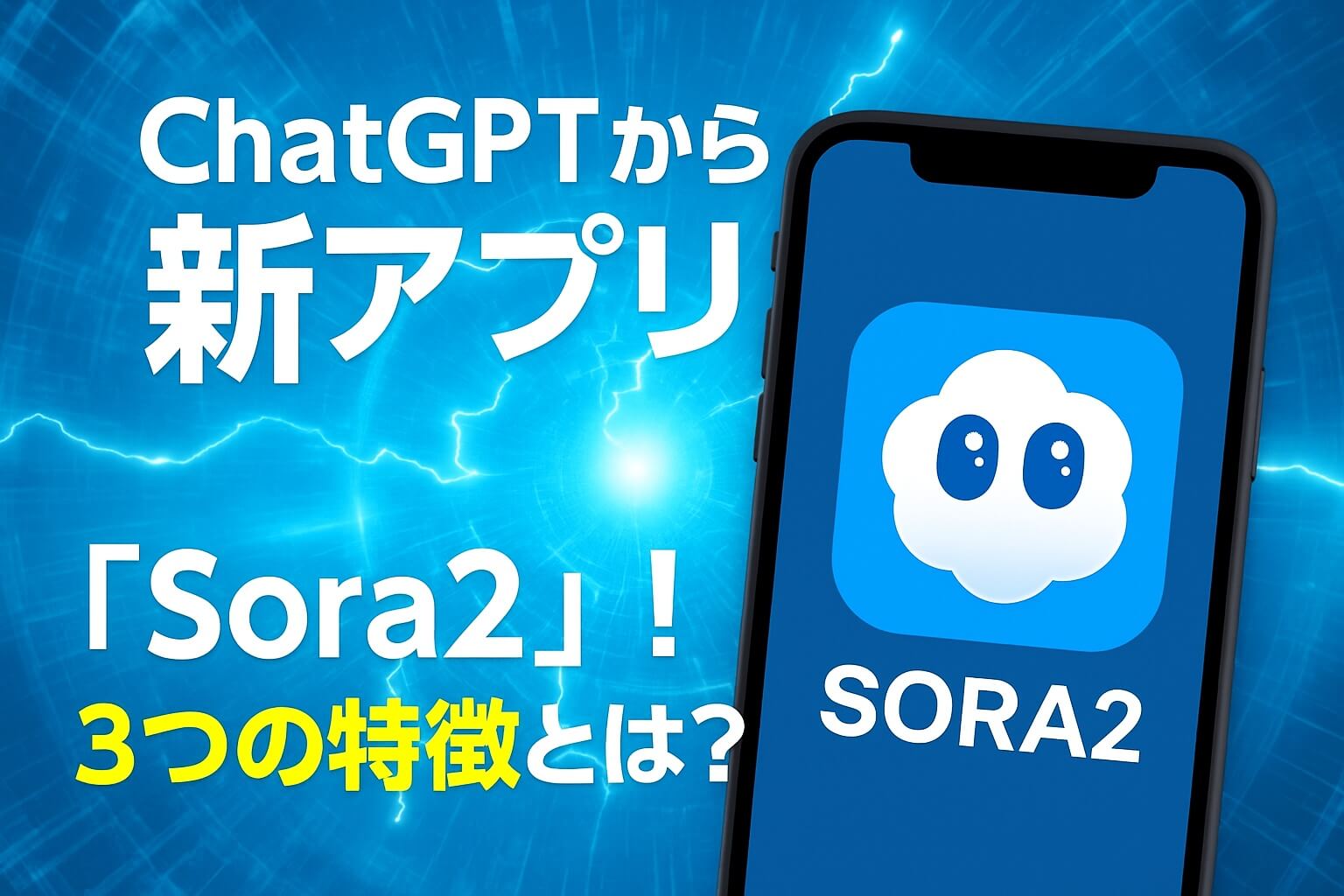 動画生成AIアプリ「Sora2」の特徴