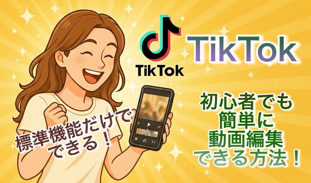 TikTok標準機能だけで簡単に動画編集ができる方法