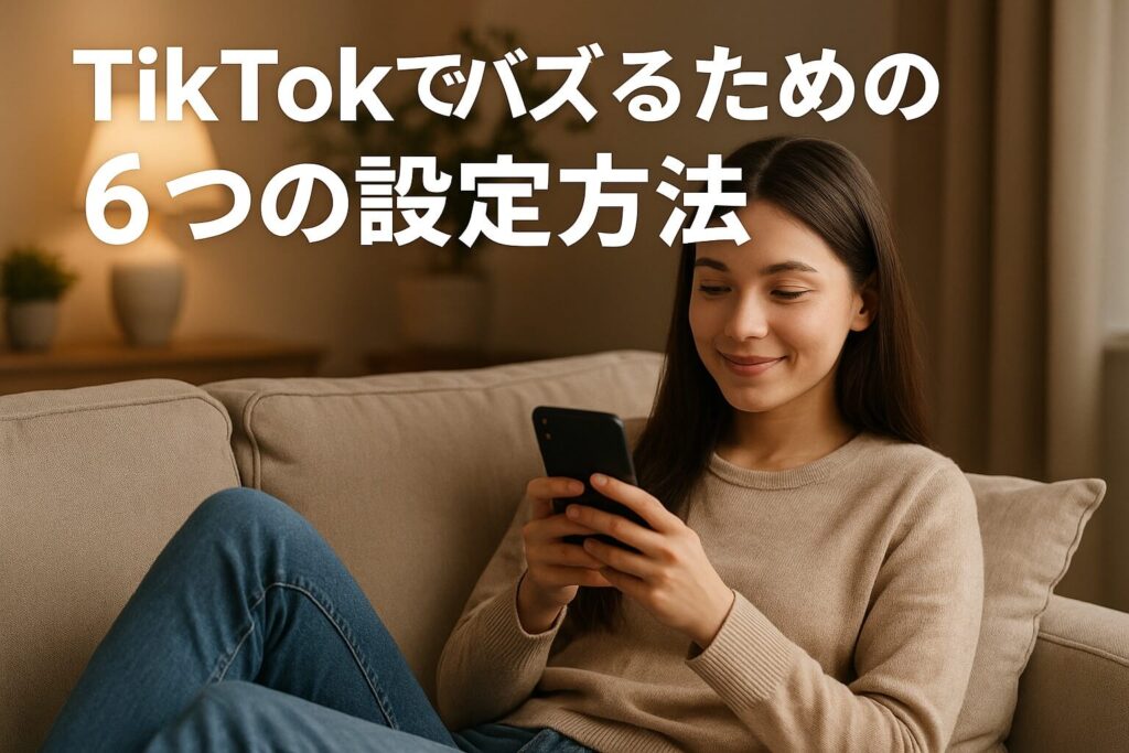 TikTokでバズるための６つの設定方法